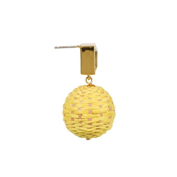 Lizzie Fortunato Paradiso Earrings Canary 18k Gold-Plated & Green Amethyst $250 - Picture 4 of 12